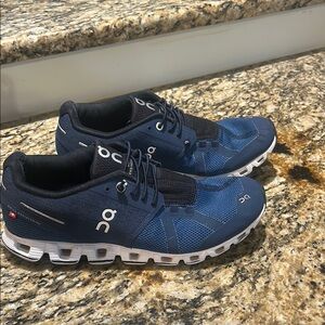 On Running Men's Navy and Black Athletic Shoes